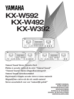 Yamaha KXW-392 - Owners Manual
